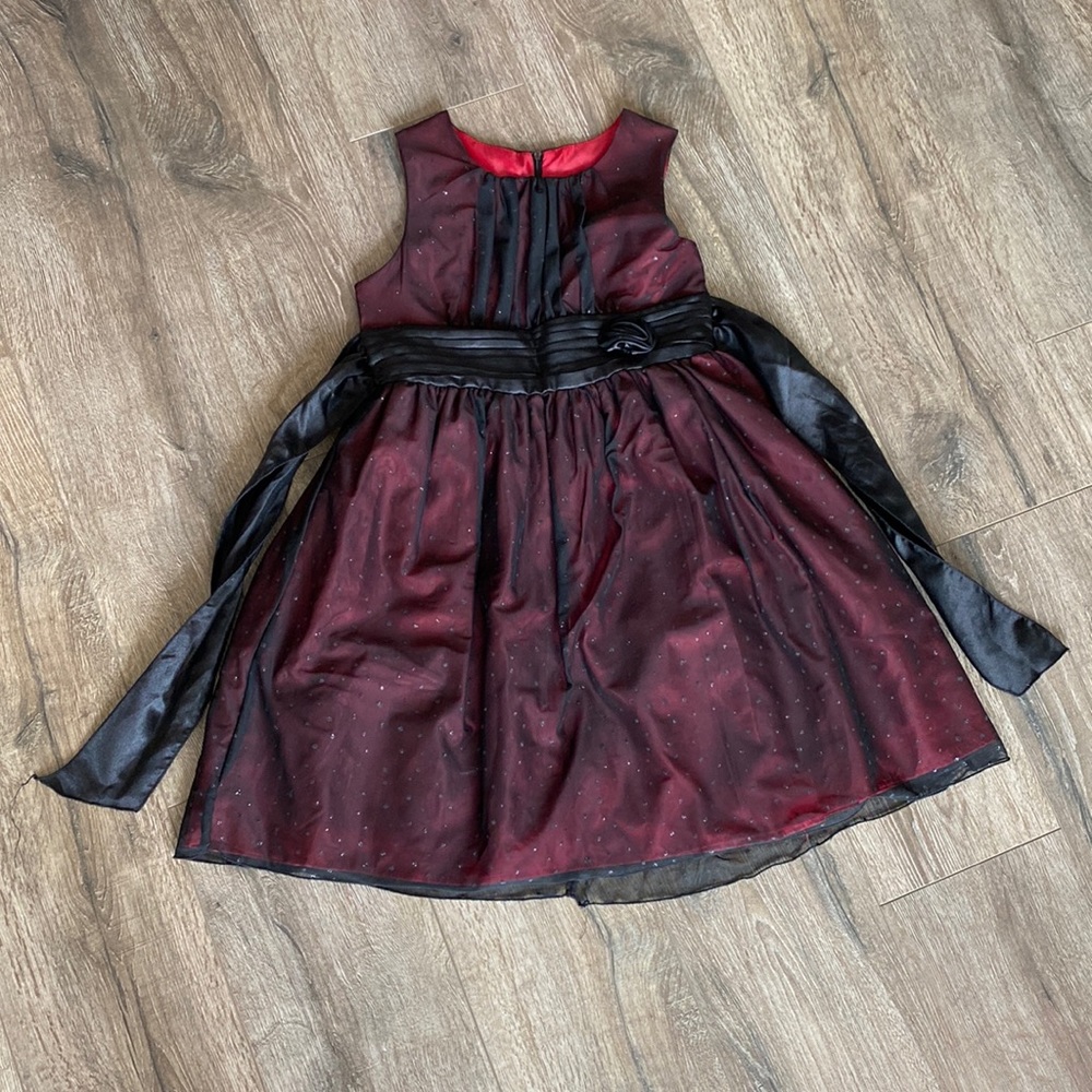 Cherokee Girls Black/Red Dress 12